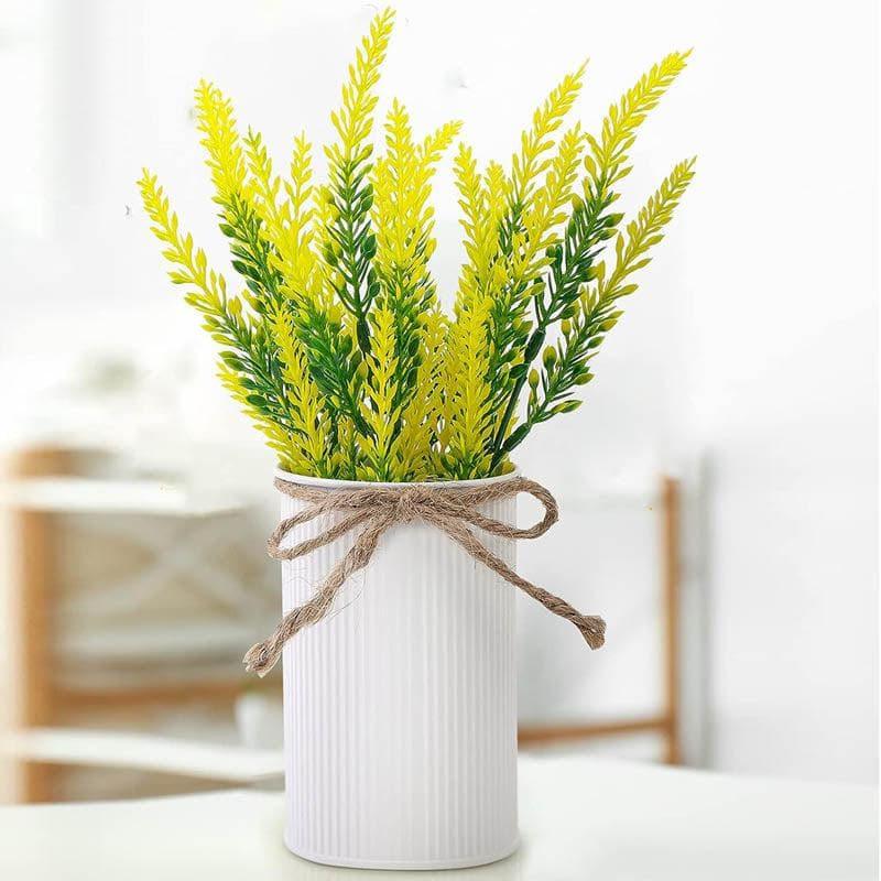 Faux Lavender Floral Stick - Yellow media 3