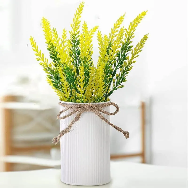 Faux Lavender Floral Stick - Yellow media 3