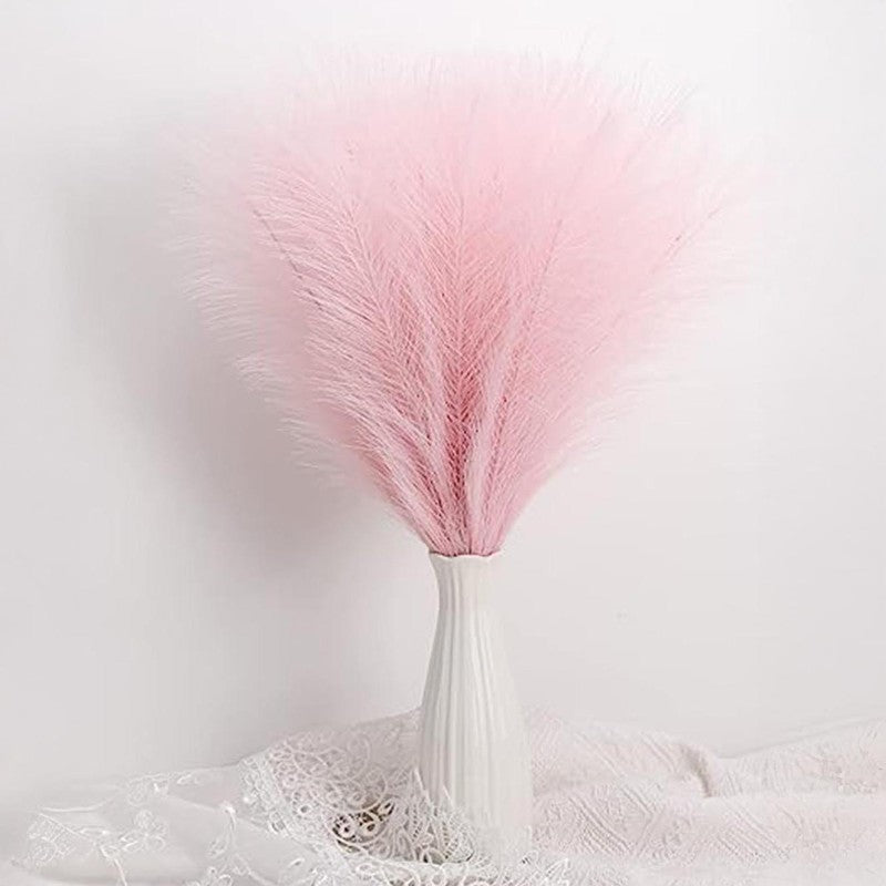 Artificial Feathery Pampas Grass (Soft Pink) - Set Of Four media 5