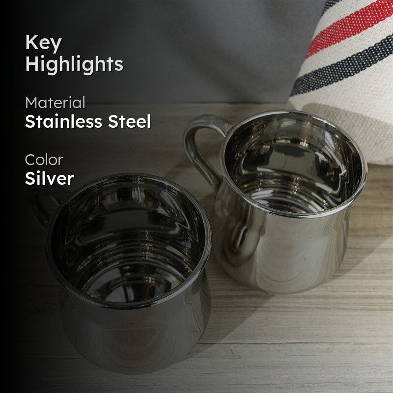 Marvin Stainless Steel Mug - Set Of Two media 2