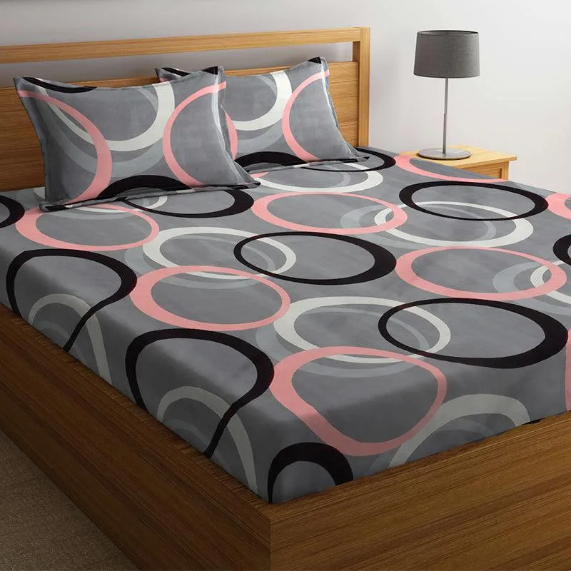 Aston Geometric Bedsheet - 150 GSM media 3