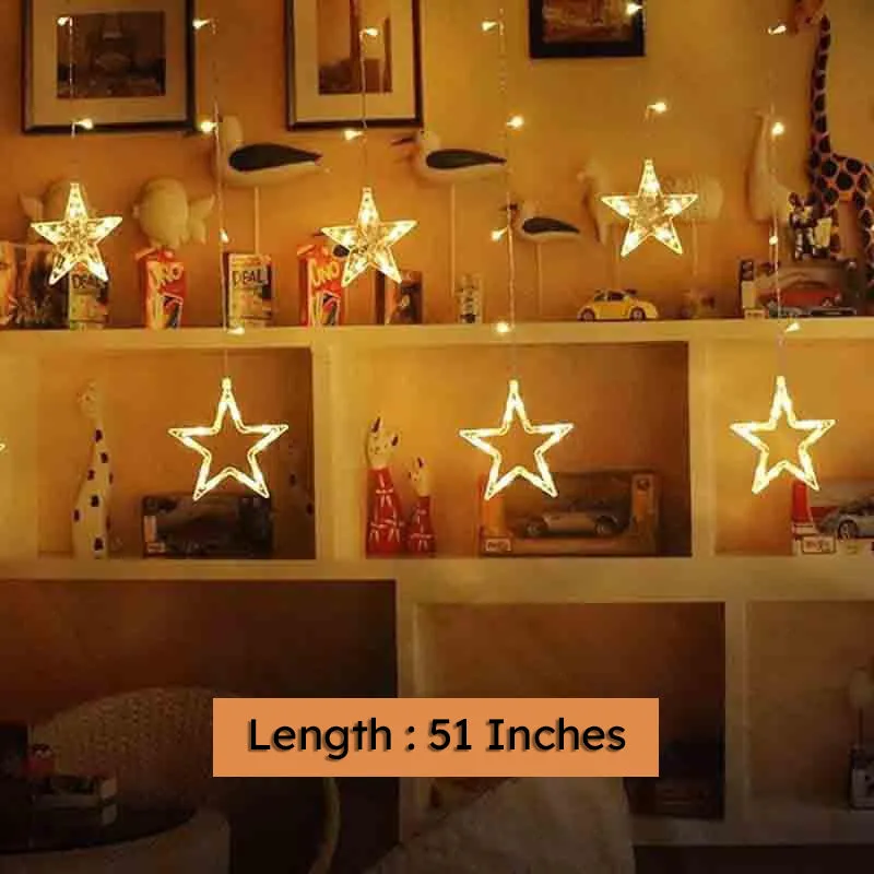 Starry Nights Curtain String Light media 7