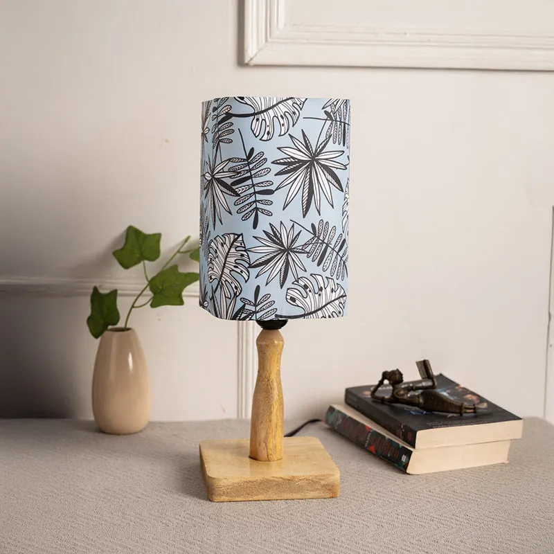 Moulda Acacia Fabric Table Lamp - Blue media 2