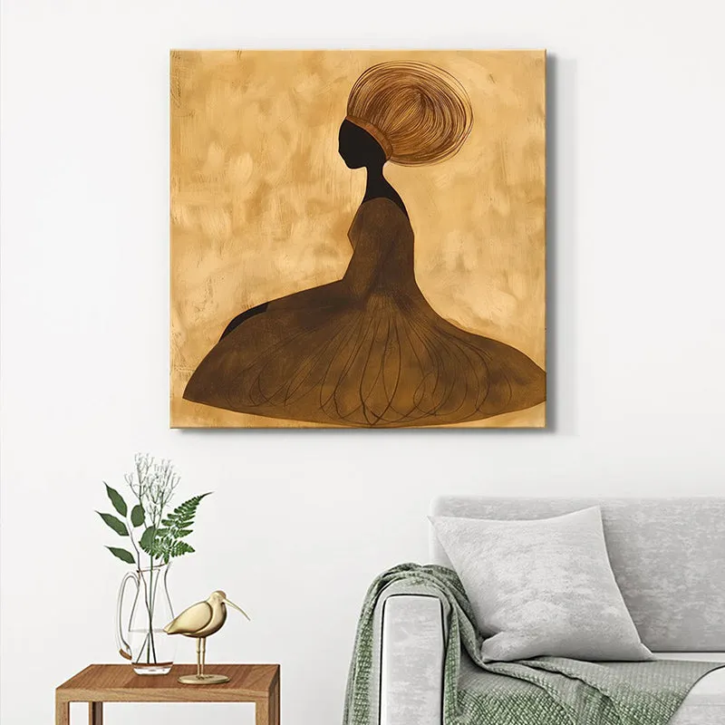 Saharan Maiden Wall Painting media 1