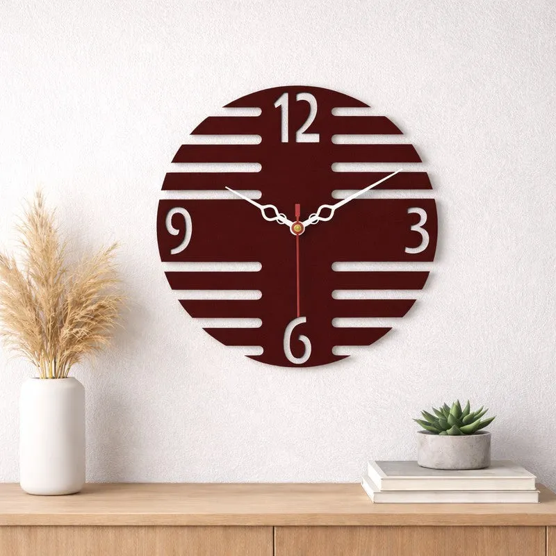 Cross Frame Wooden Wall Clock media 1