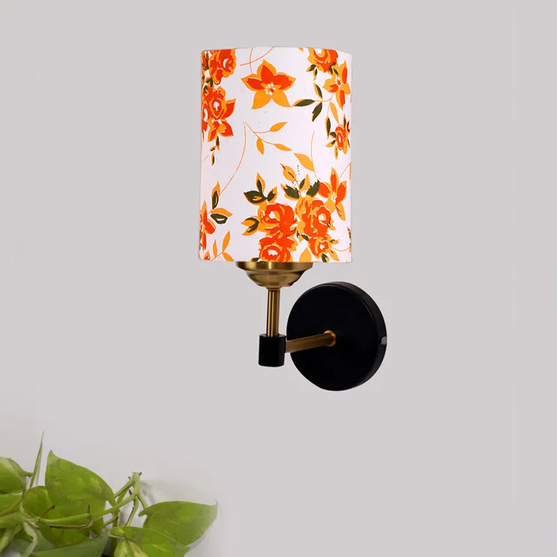 Garden Lights Curve Steel & Cotton Wall Lamp - Orange media 3