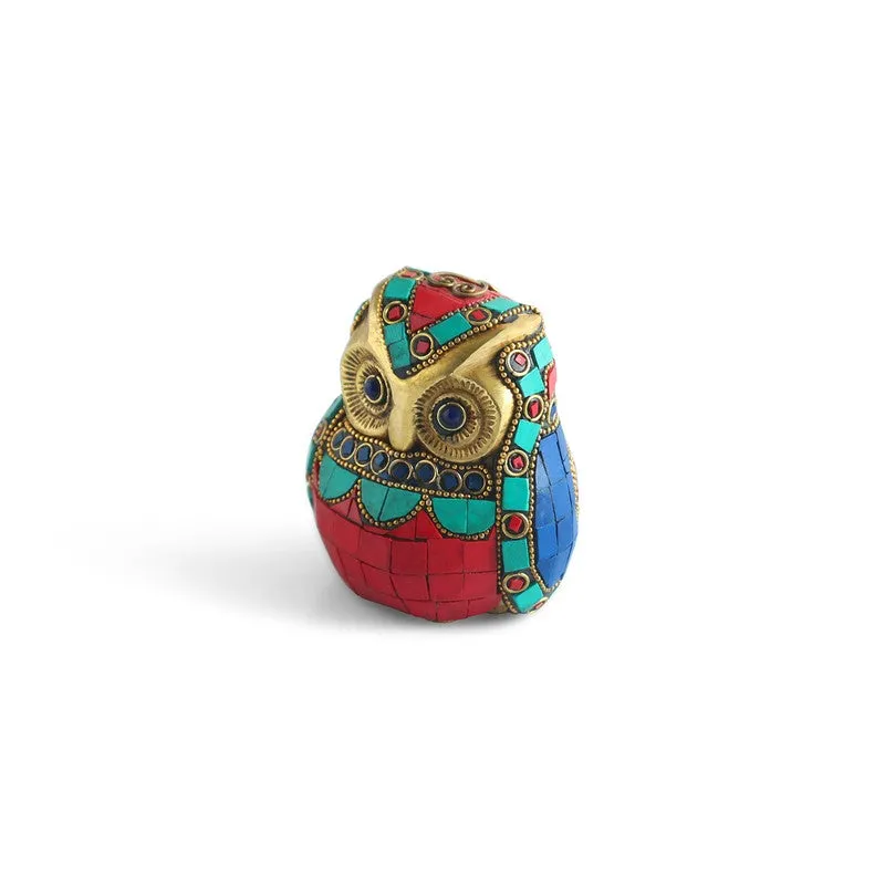 Guardian Owl Brass Showpiece media 4