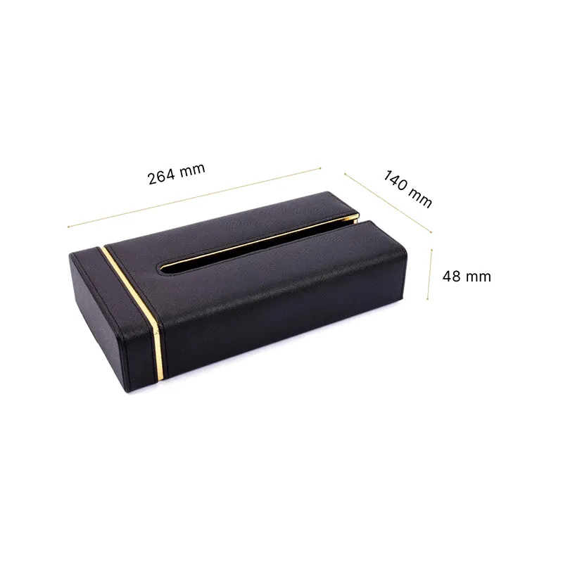 Ceastra Nuo Faux Leather Tissue Holder - Black media 9