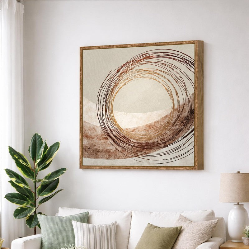 Deserted Spiral Canvas Wall Art With Frame media 4