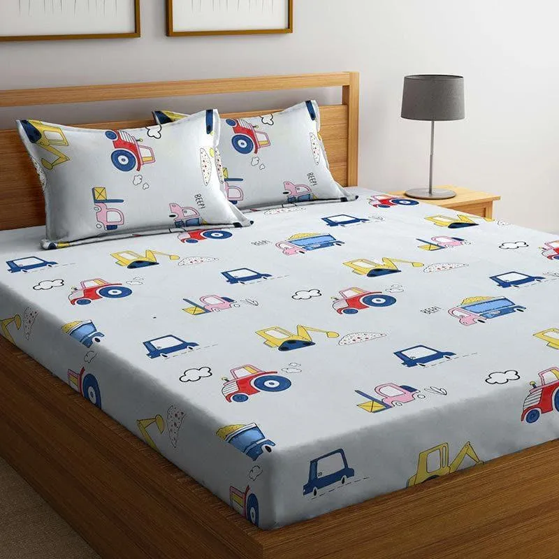 Traffic Trolly Bedsheet - 180 GSM media 1