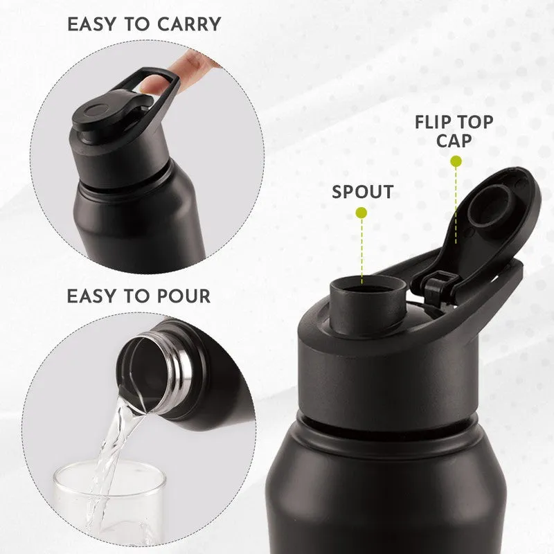Fluxa Stainless Steel Water Bottle (Black) - 1000 mL media 9