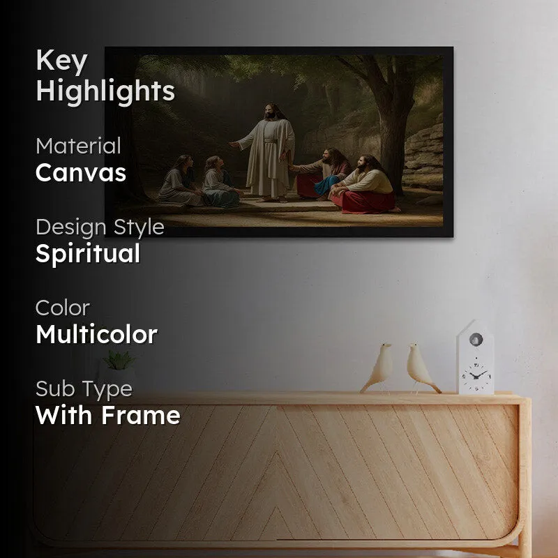 Jesus And Disciples Canvas Wall Painting media 2