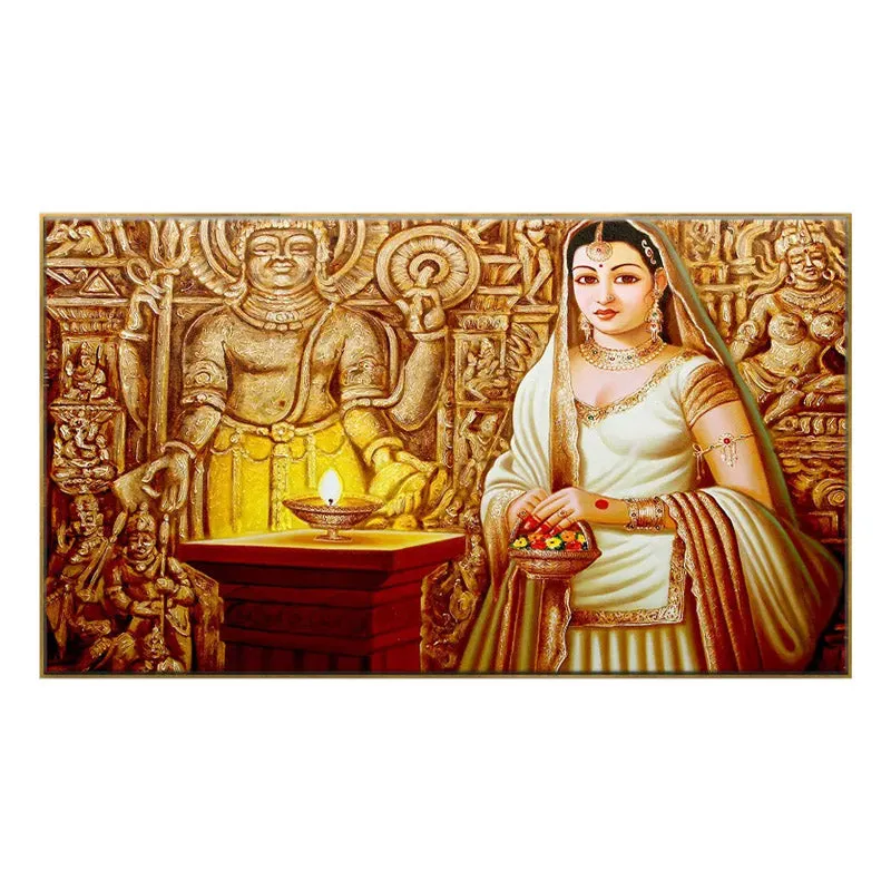 Indian Princess Canvas Wall Painting media 3