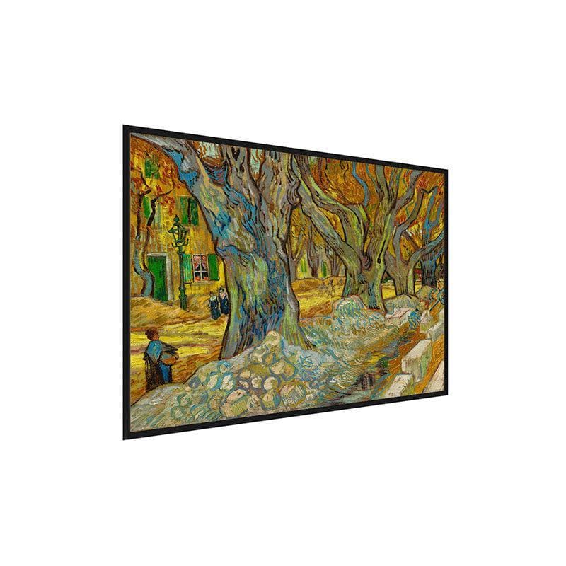 The Large Trees Canvas Wall Painting - Black Frame media 3