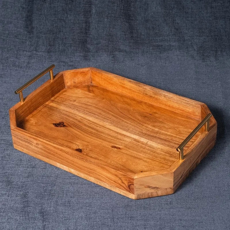 Avant Abstract Art Wooden Serving Tray media 3