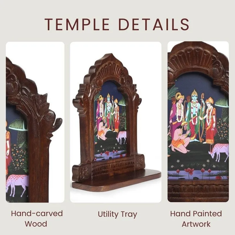 Shri Seetha-Rama Mango Wood Wall Accent media 3