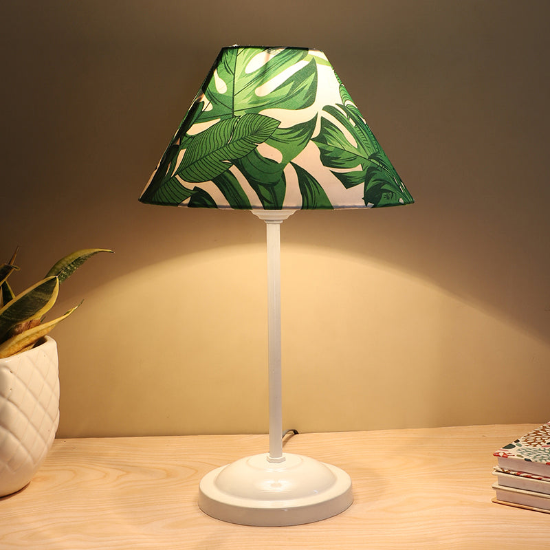 Kaizen Plane Printed Metal Table Lamp - Green,White