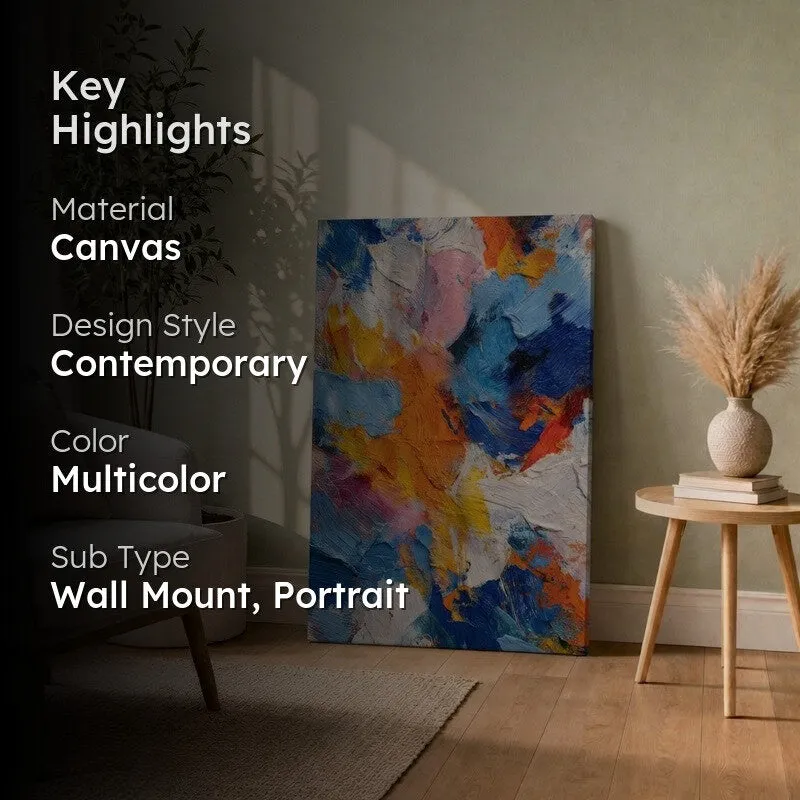 Abstract Color Fusion Canvas Wall Art media 2