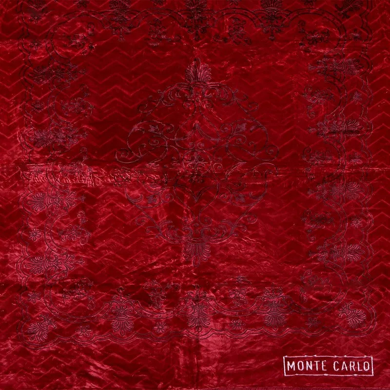 Monte Carlo Autumn Embrace Blanket (Red) - 950 GSM media 7
