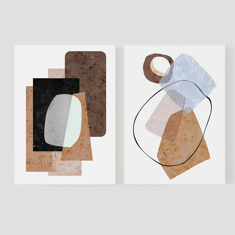 Toria Abstract Wall Art - Set of Two media 5