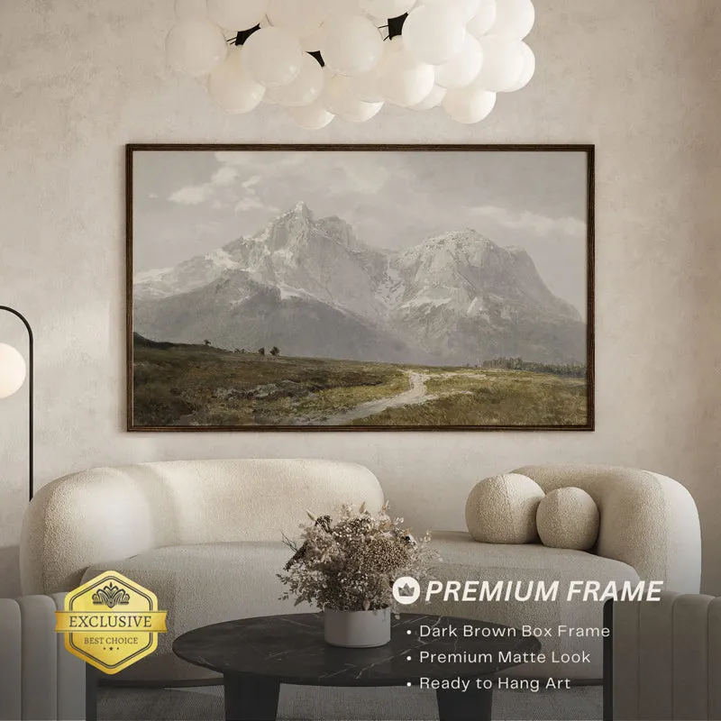 Alpine Roads Wood Wall Art With Frame - Black media 3