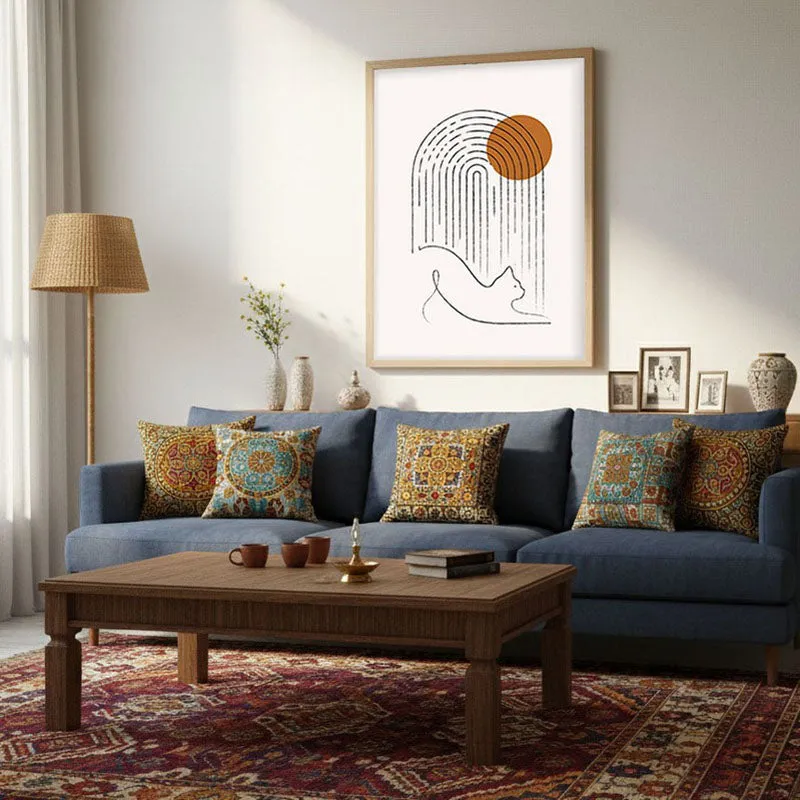 Pounce Archival Canvas Wall Art - Natural Brown Frame media 3