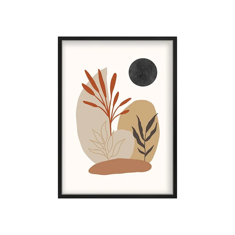 Botanical Balance Canvas Wall Painting With Black Frame media 3