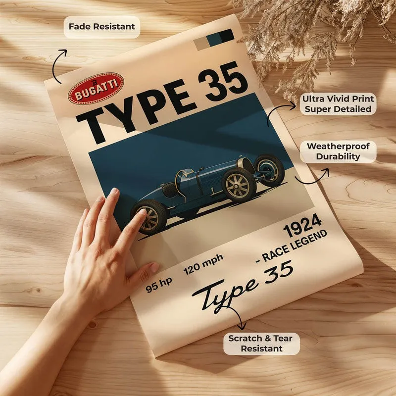Bugatti Type 35 Wall Poster media 7