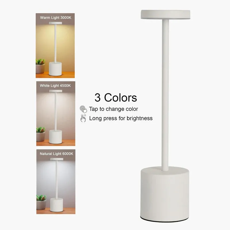 BrightMorph Modern Metal Table Lamp - White media 4
