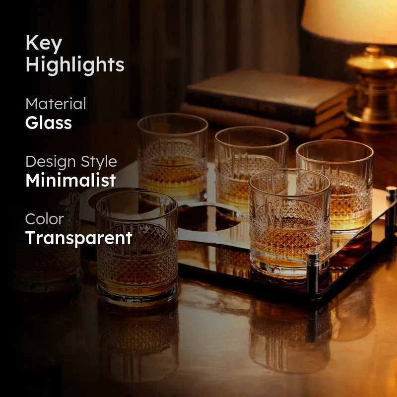 Elegant Minimalist Scotch & Whiskey Glass Set (300 mL) (6 Pieces) - Set Of Six media 2