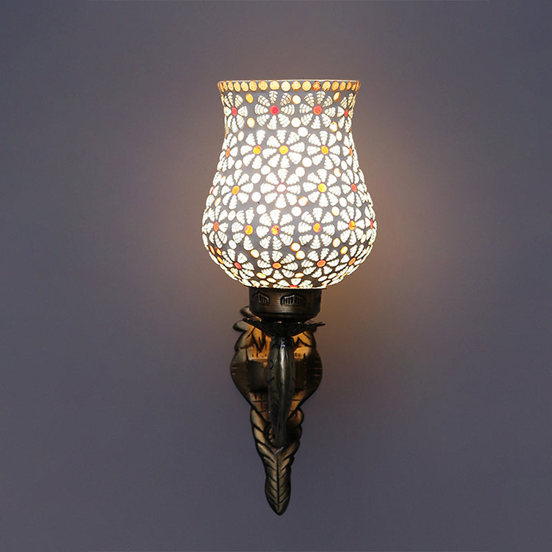Dinara Ziada Mosaic Glass & Metal Wall Lamp