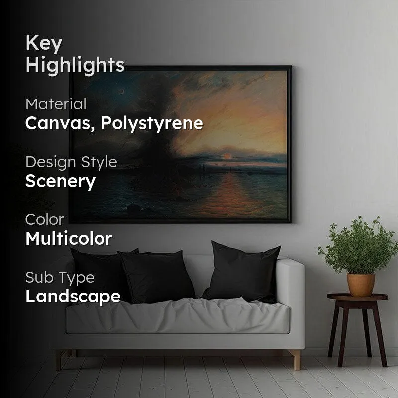 The Rock of Salvation Canvas Wall Painting - Black Frame media 2