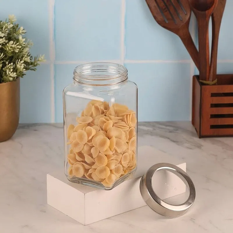 Pantry Glow Glass Jar (1000 mL Each) - Set Of Six media 7