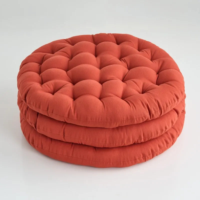 Gloria Floor Cushion (Terracotta Brown) - Set Of Three media 3