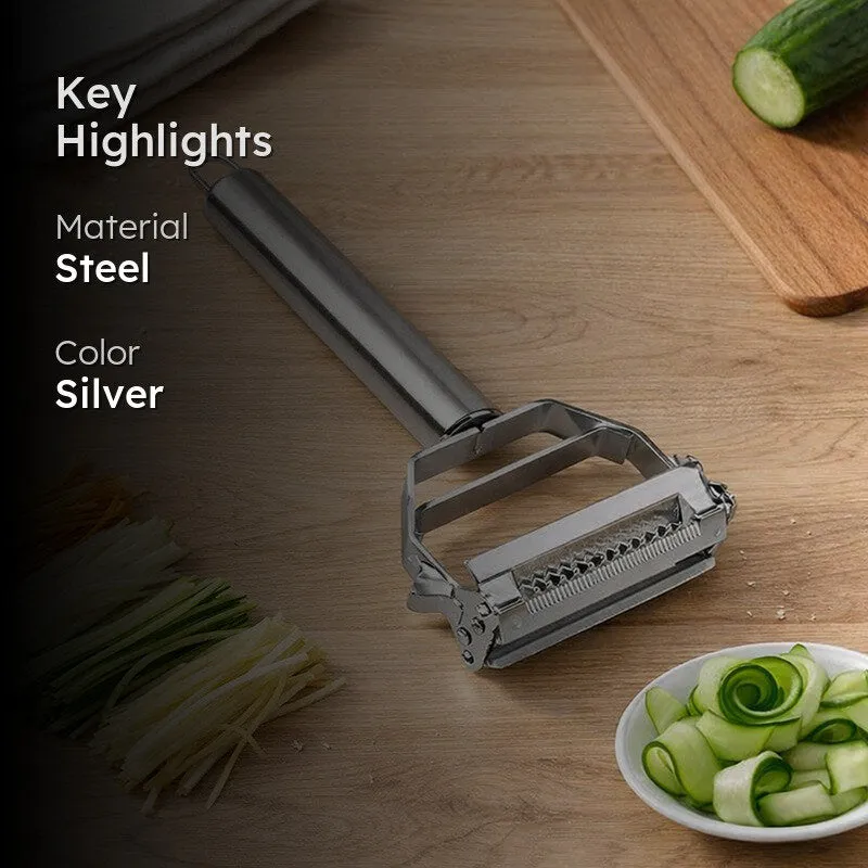 Dual Blade Stainless Steel Peeler & Julienne Tool media 2