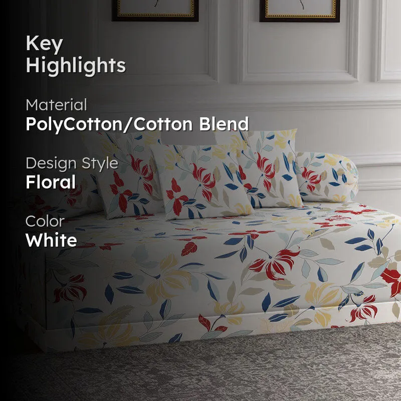 Autumn Buds Diwan Set - Six Piece Set media 2