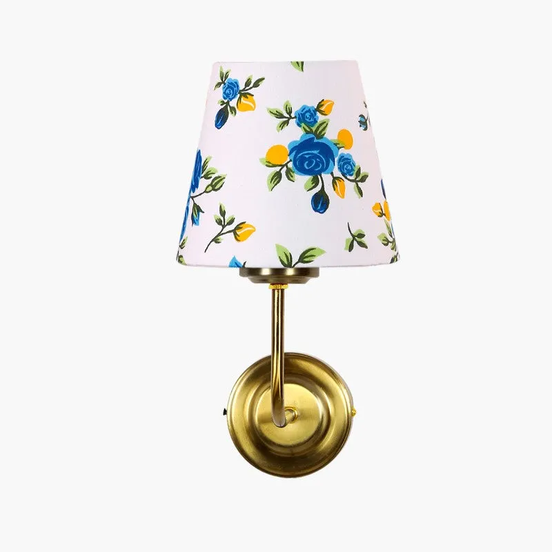 Floranira Fleur Cone Metal Wall Lamp - White,Blue media 5