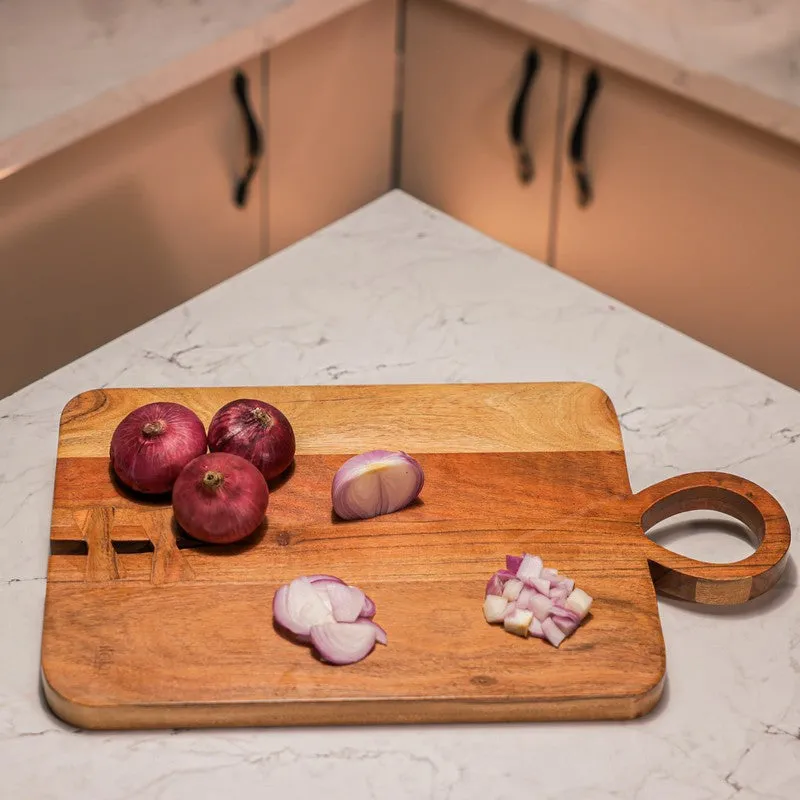 TimberArc Wood Kitchen Chopping Board media 1