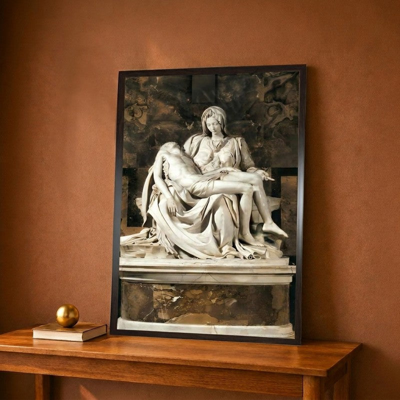 Pieta Canvas Wall Paintings - 12 x 18 Inches