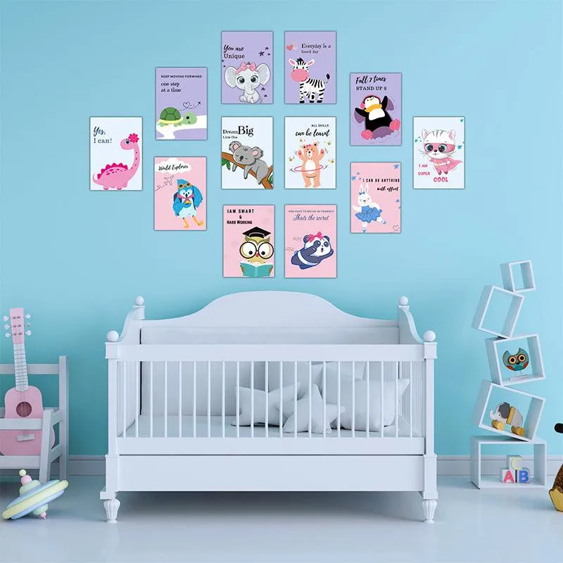 Whimsy Jungle Wall Poster - Set Of Twelve media 1
