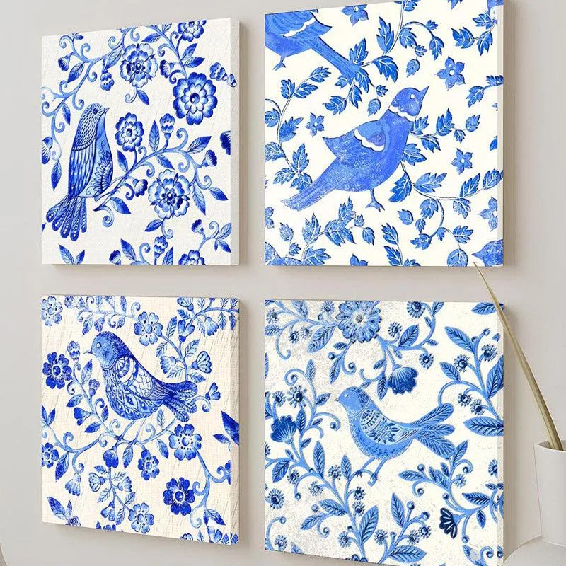 illiana Indigo Wall Art - Set of Four media 4