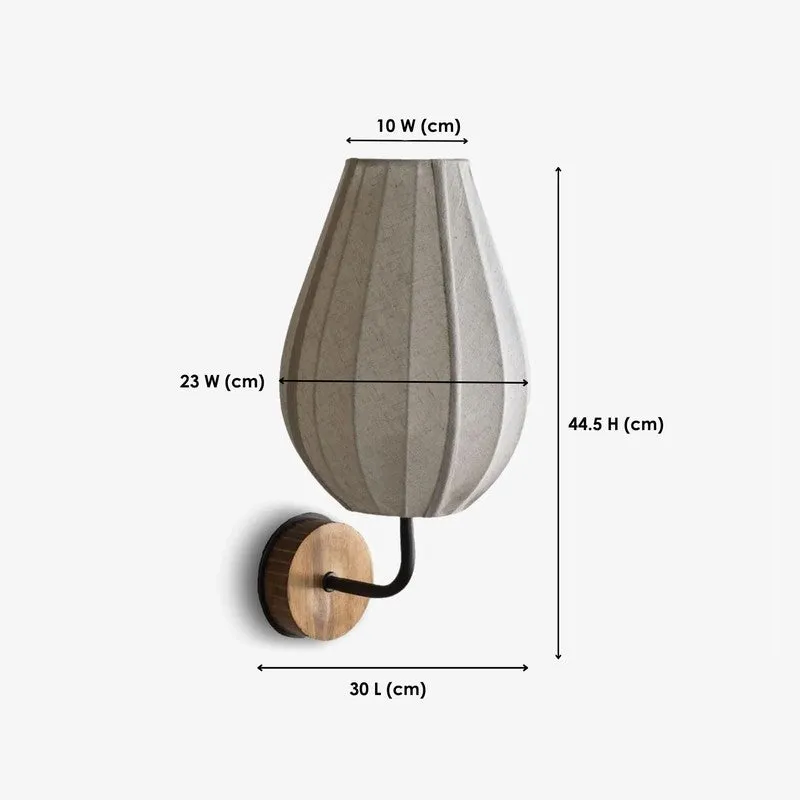 Orange Tree Bud Linen Wall Lamp media 6
