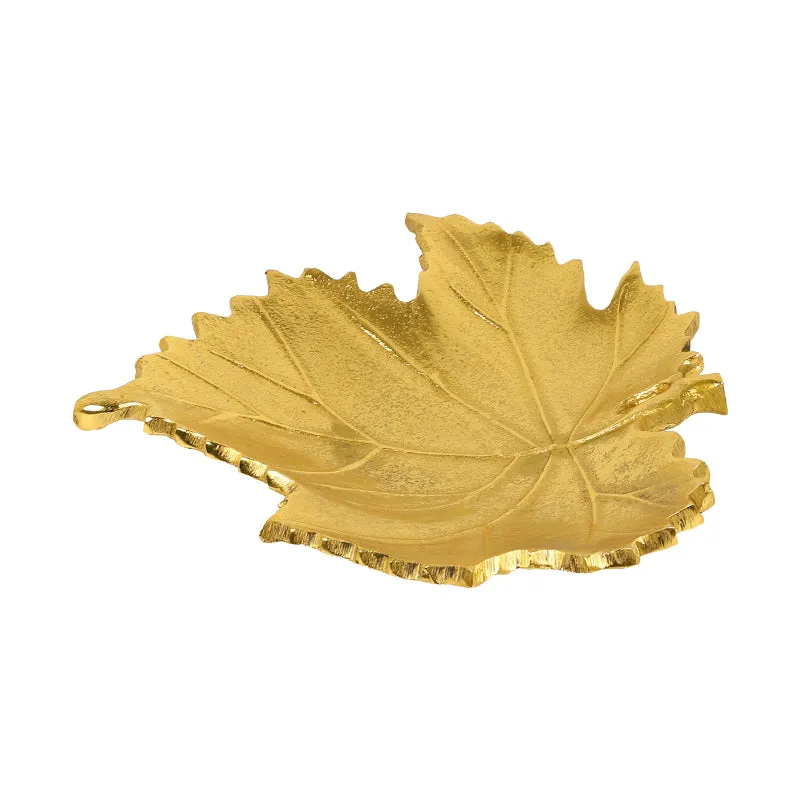 Maple Gilda Leaf Aluminum Platter media 4