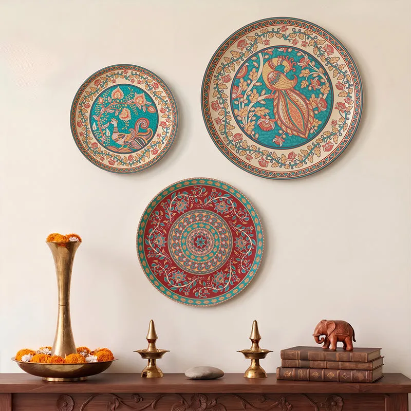 VintageBloom Metal Wall Plates - Set Of Three media 1