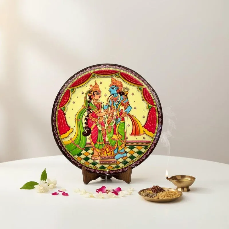Divine Motif Decorative Wall Plates - Set Of Two media 1