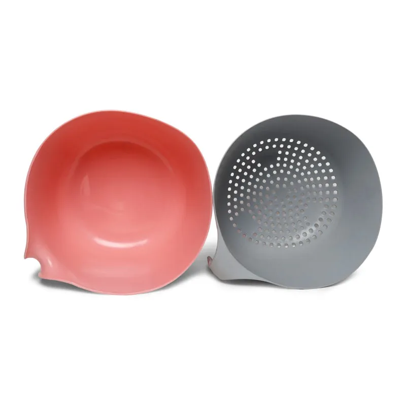 Seana 2-in-1 Detachable Strainer With Bowl - Pink media 4