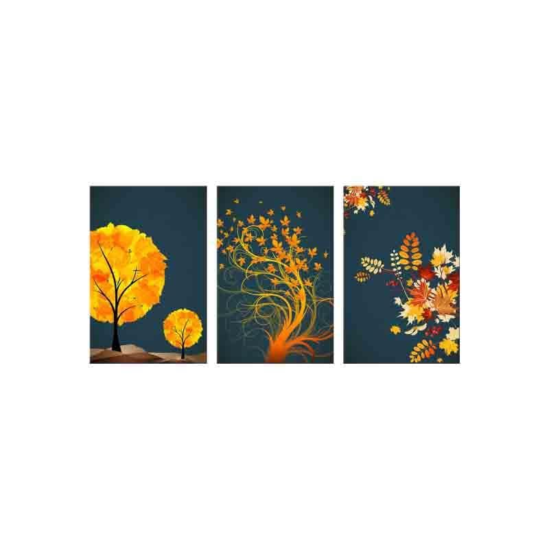 Whimsically Poly Canvas Wall Art - Three Piece Set media 5