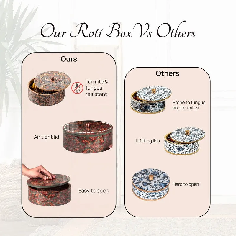 Acacia Roti Box - Floral Silver media 5