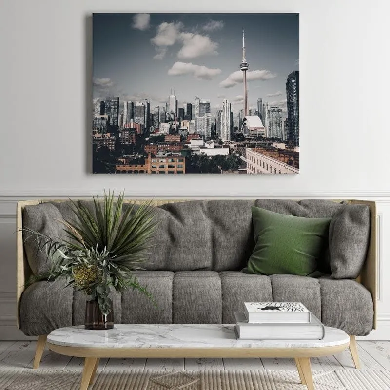 Toronto Skyline Splendor Canvas Wall Painting - Gallery Wrap media 3