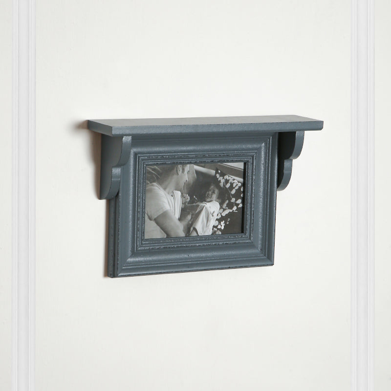 Meso Photo Frame With Wall Shelf - Grey media 4
